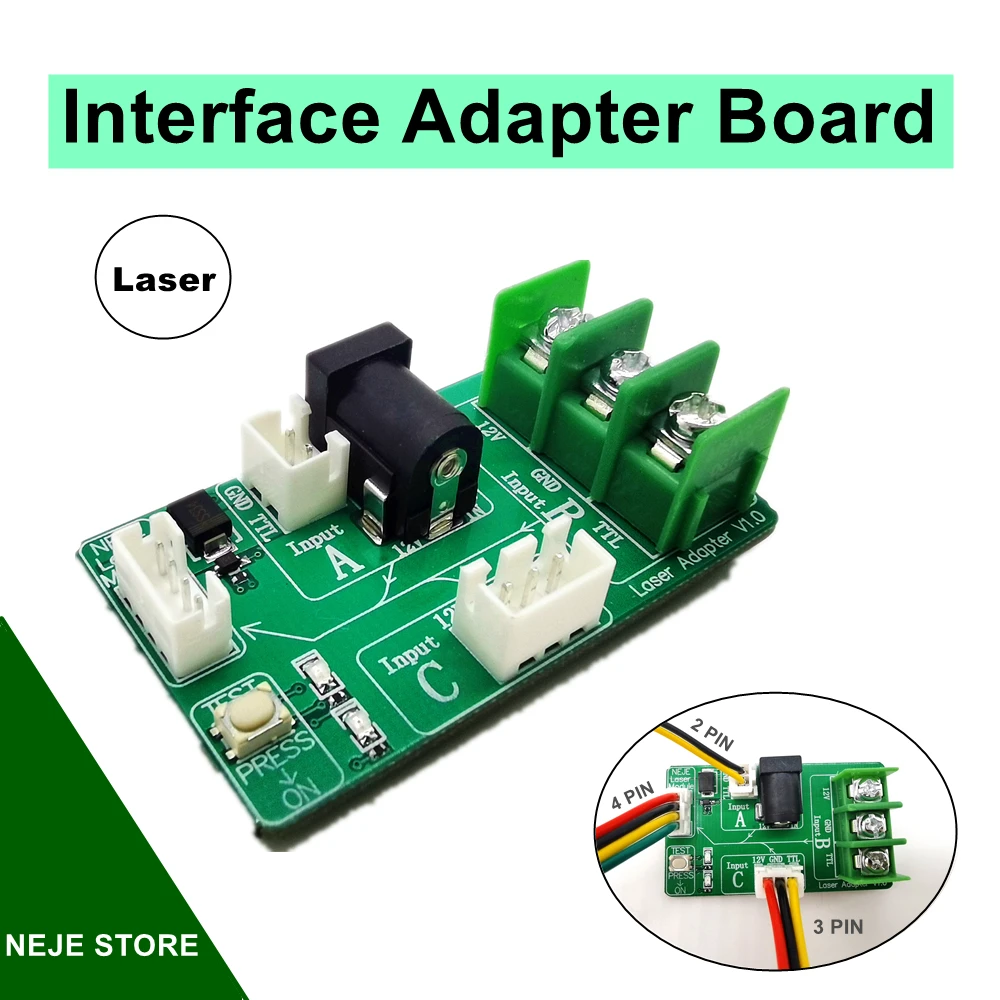 Лазерный модуль Интерфейс адаптер Коннектор для лазерная резка гравировальный