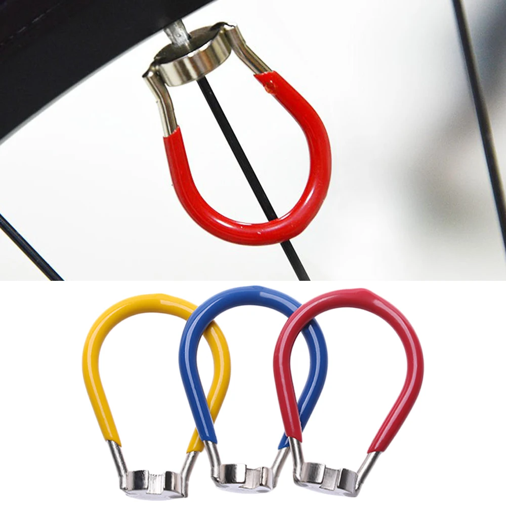 1 шт. 3 цвета прочный Мощный Стальной велосипедный спицевой ключ Колесо спицы