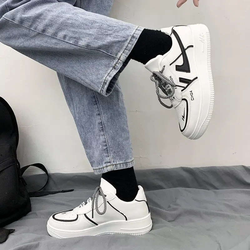 

Women's Sports Shoes Fashion Women's Sneakers 2021 All-match Comfortable Lace-Up Little White Shoes Platform Women's Shoes Adult