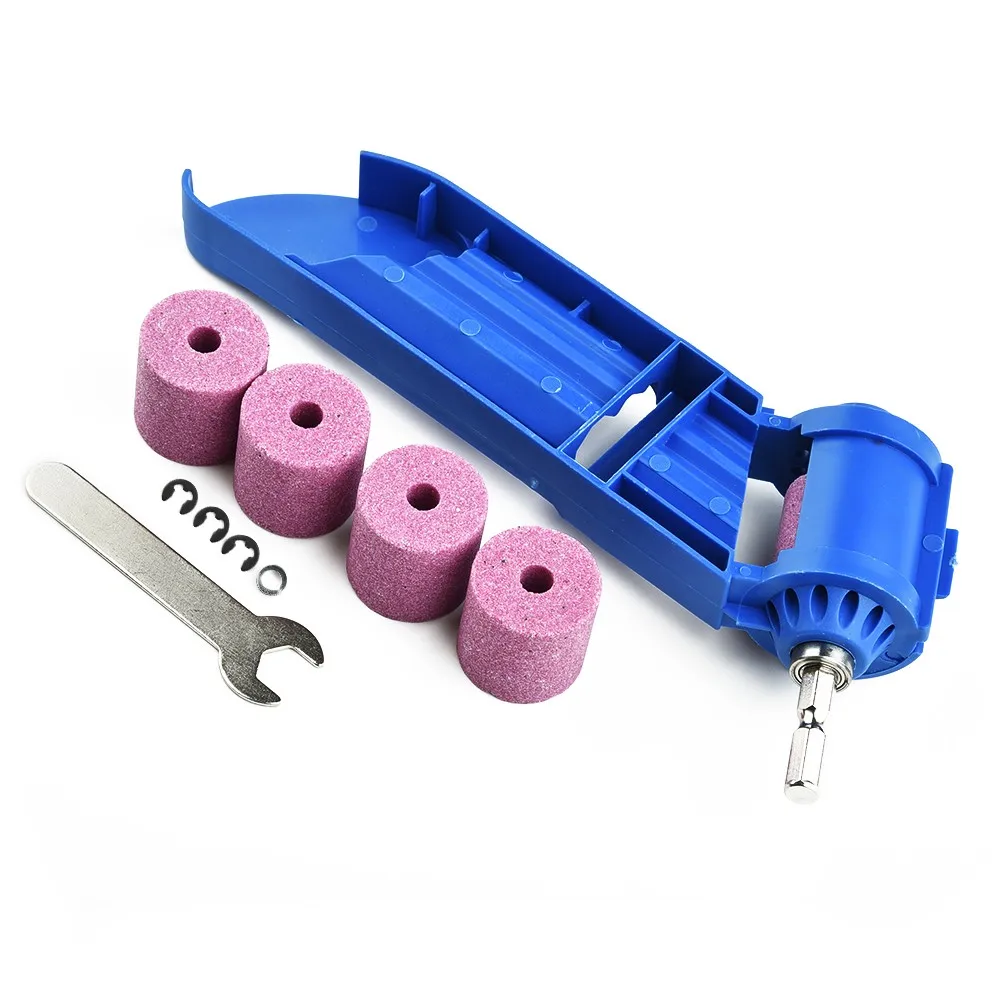 

Lightweight Drill Sharpener Compact Sharpening Tool Set Wrench Portable