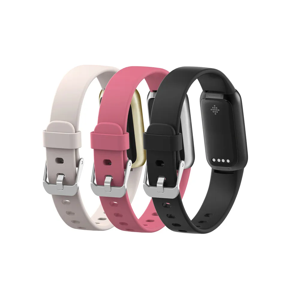 Мягкий силиконовый ремешок для Fitbit Luxe Для женщин мужские спортивные часы браслет