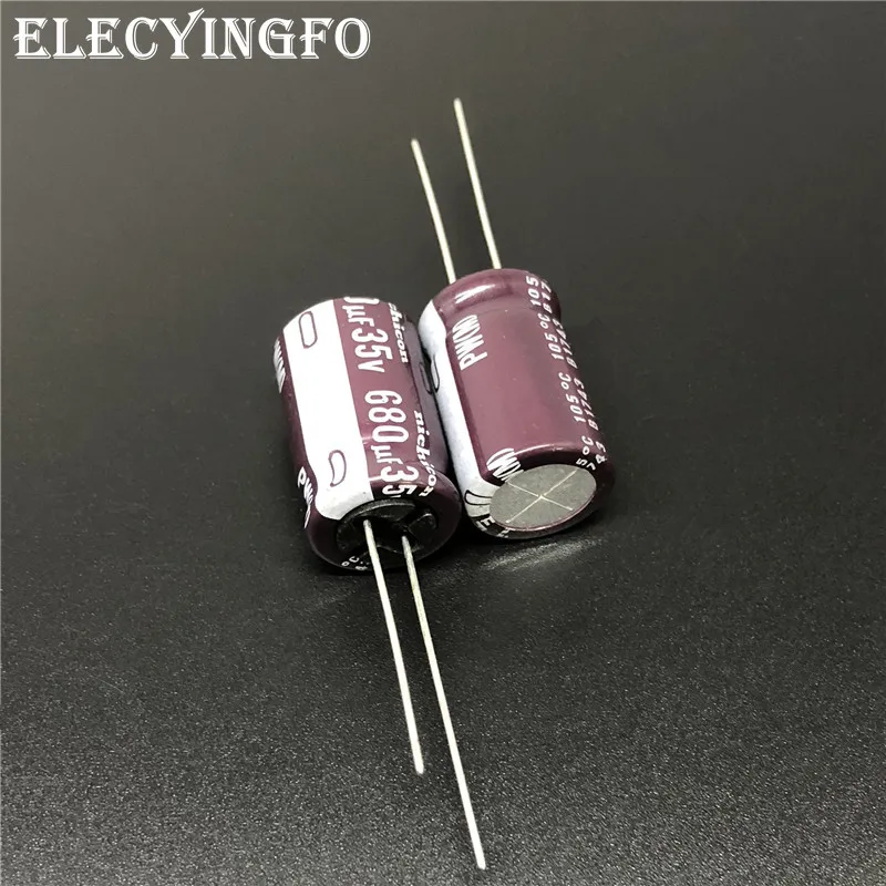 

5pcs/50pcs 680uF 35V NICHICON PW Series 12.5x20mm Low Impedance 35V680uF Aluminum Electrolytic capacitor