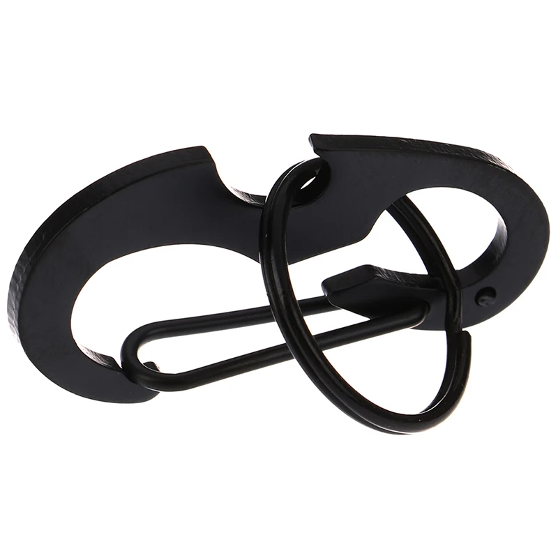 

Outdoor Camping Carabiner Cap Stainless Steel Multifunction Keychain Ring Bottle Opener Climbing Accessories Tools