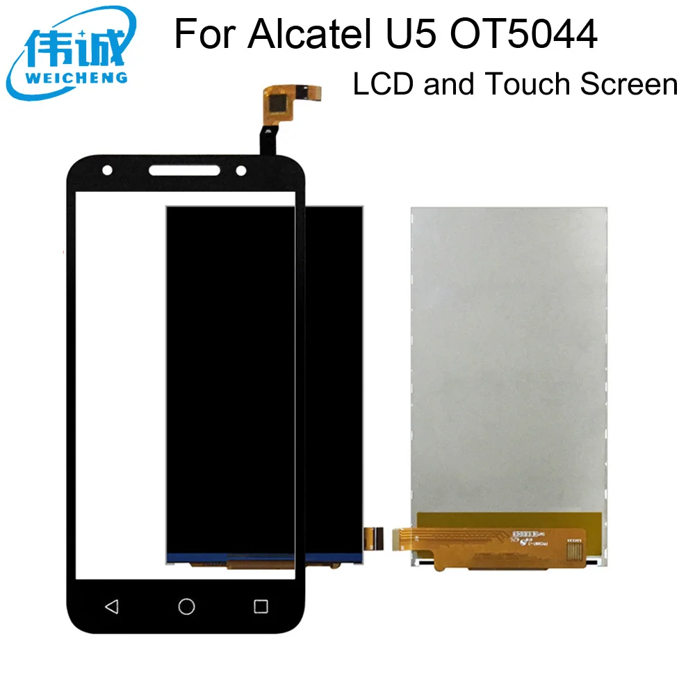 

ЖК-дисплей с дигитайзером сенсорного экрана 5,0 дюйма для Alcatel One Touch U5 5044 5044D 5044I 5044T 5044Y OT5044, сменные детали
