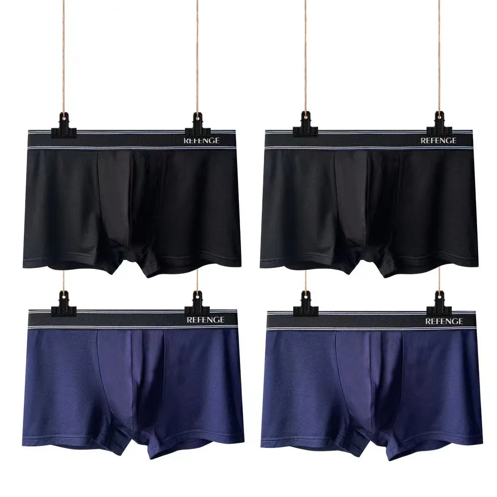 4Pcs/Lot Men's Underwear Sexy Modal Men's Boxer Shorts Autumn And Winter Organic Cotton Breathable Men's Boxer Shorts