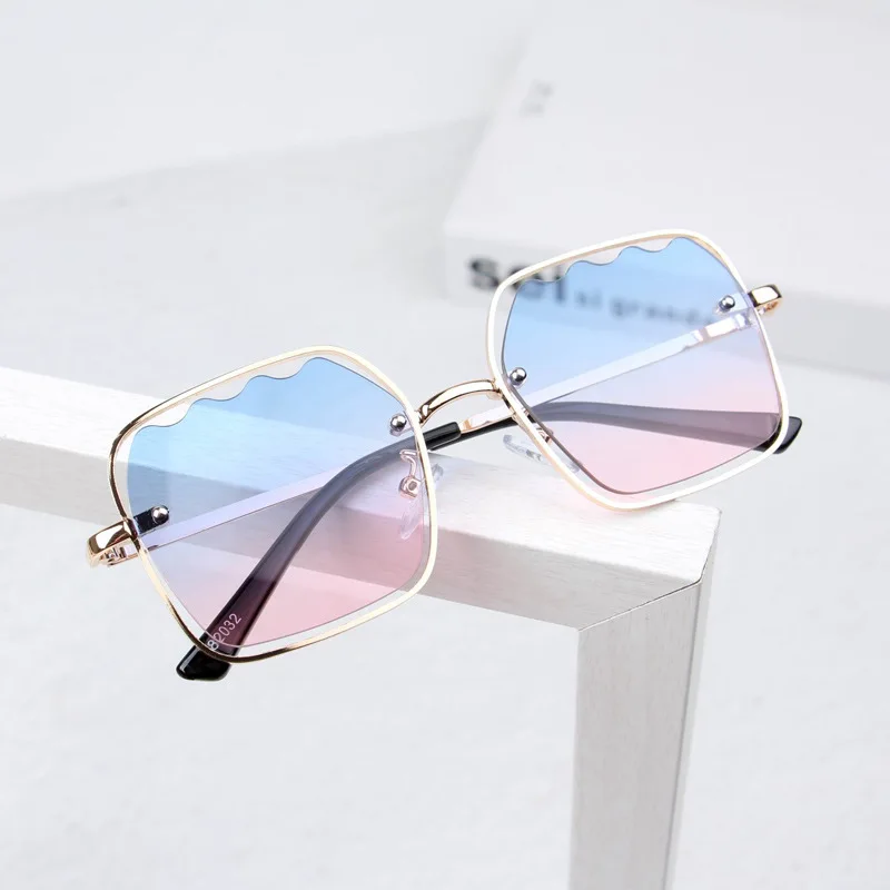 Детские солнцезащитные очки для маленьких мальчиков и девочек UV400 с золотой