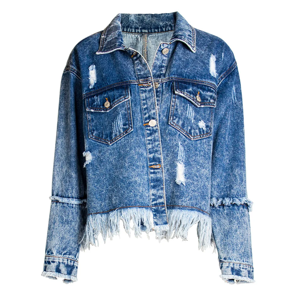 

women's loose BF romantic denim Denim Jacket Women's jeans jacket