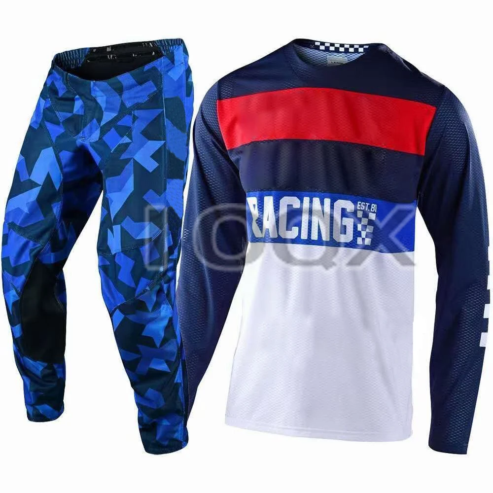 

Motocross Downhill Bike Offroad GP Air Continental Vented Jersey Pants Motorcycle Gear Set Mens Suit