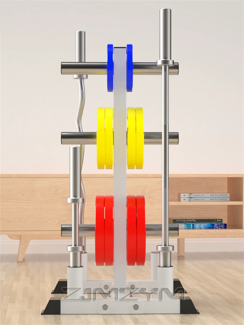 

2021 Hot Sell Indoor Barbell Rack, Barbell Bar Austrian Bar Storage Bracket, Gym Large Hole Dumbbell Rack Height 110CM