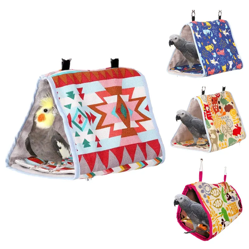 

Птичье гнездо, клетка для попугая, маленький коврик для домашних животных, сохраняющий тепло, маленькие животные, хлопковое гнездо, товары д...