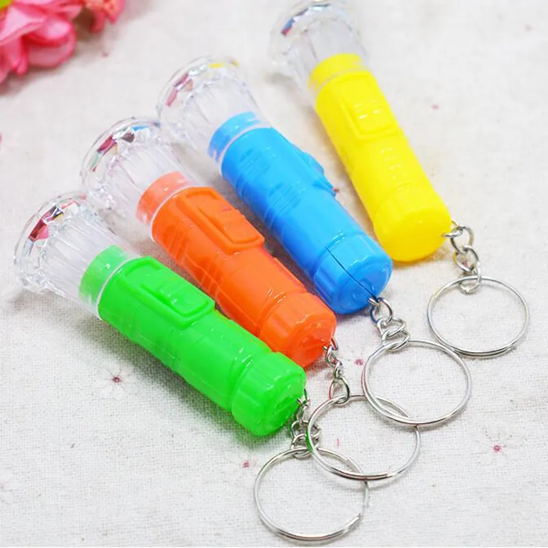 Light Flashing Key Rings Mini Flashlight Glow Keychains Children Light-Up Toys Party Favor Christmas Halloween | Дом и сад