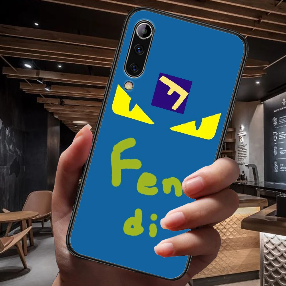 

Italy Luxury Fashion Brand Eye Phone Case For Xiaomi Mi Note 10 A3 9 MAX 3 A2 8 9 Lite Pro Ultra black Funda Tpu Hoesjes