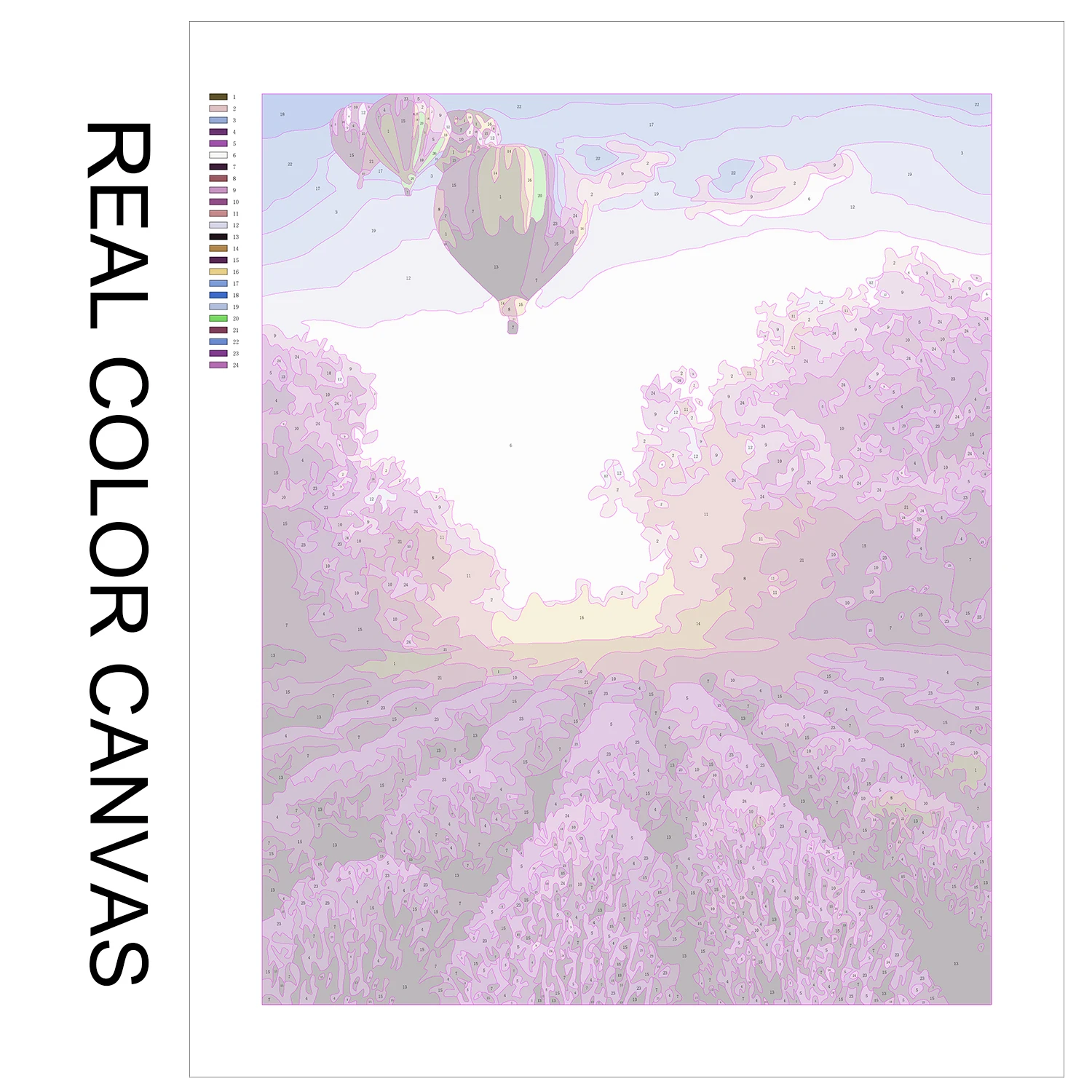 Набор для рисования по номерам на холсте небо абстрактное искусство | Дом и сад