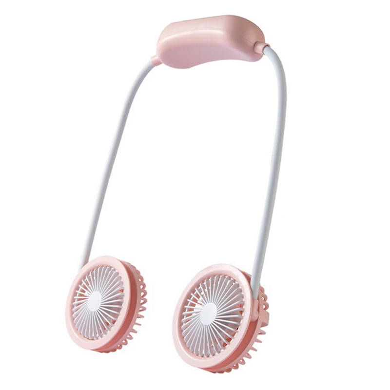 Портативный USB подвесной ожерелье вентилятор двойной переносной Спорт Слинг