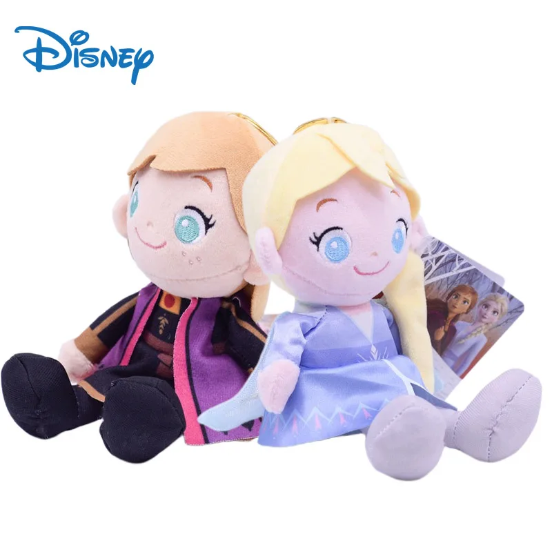 

Frozen 2 Elsa Cute Plush Keychain 15cm Disney Anna Toys For Girls Women Backpacks Anime Kawaii Soft Key Chains Wholesale