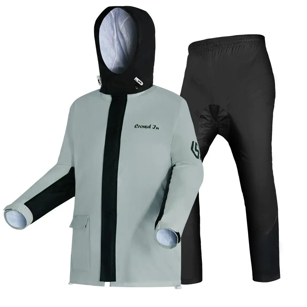 

Soft Sport Comfortable Waterproof Motorcycle Suit For Rain Top And Pants Split Portable