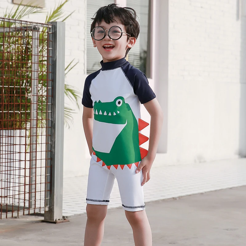 Новый детский купальный костюм для мальчиков модные купальные костюмы с