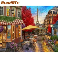ruopotyframe 60x75cm landscape diy painting by numbers kit modern wall art picture by numbers acrylic paint on canvas for home