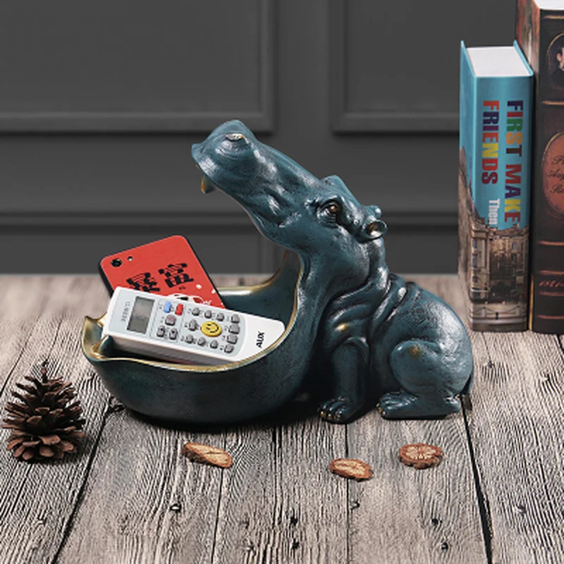 Статуэтка бегемота из смолы домашний декор Современная Скандинавская коробка