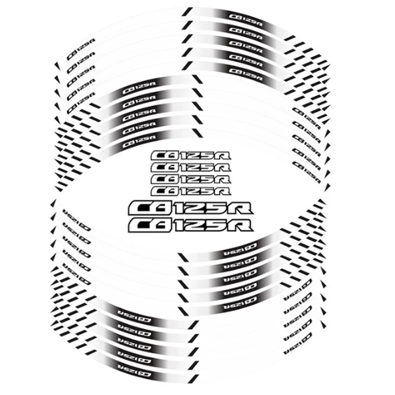 20X For HONDA CB125R CB 125R CB125 R Motorcycle tyre sign decoration sticker inner rim reflective decals | Автомобили и мотоциклы