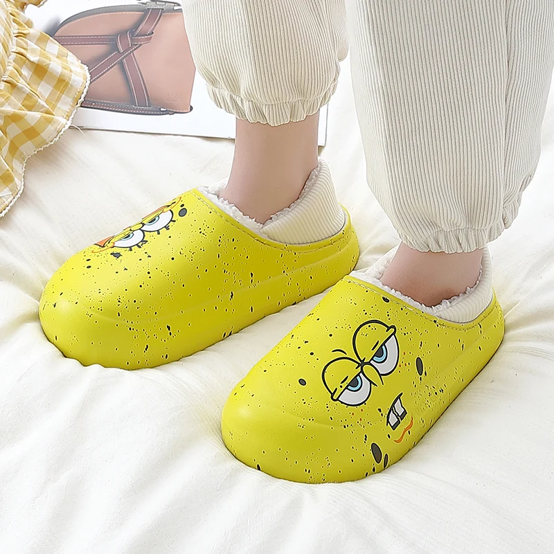 Водонепроницаемые Нескользящие домашние тапочки на толстой платформе с