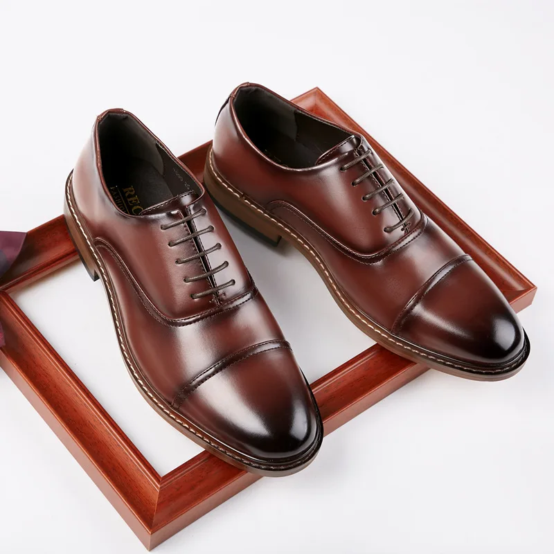 

Leather shoes men 2020 new Japanese formal suit business gentleman leather shoes professional wear office shoes