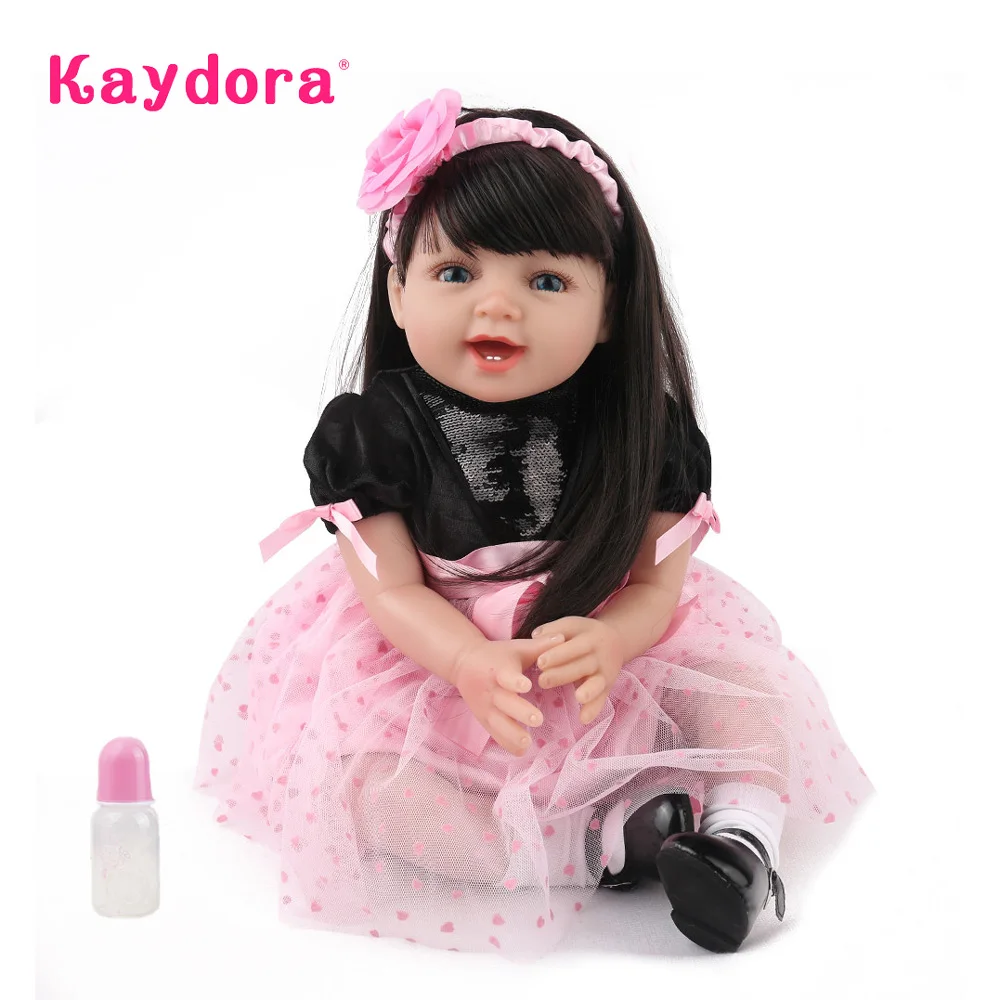 Кукла реборн силиконовая 22 дюйма 55 см для новорожденных|Куклы| |