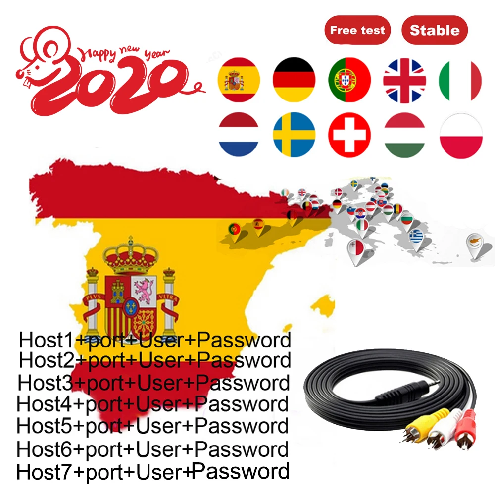 Горячая DVB-S2 рецептор Cccam cline на 1 год Испания Oscam cline GT медиа V8 Nova спутниковый ТВ приемник Германия Европа каналы