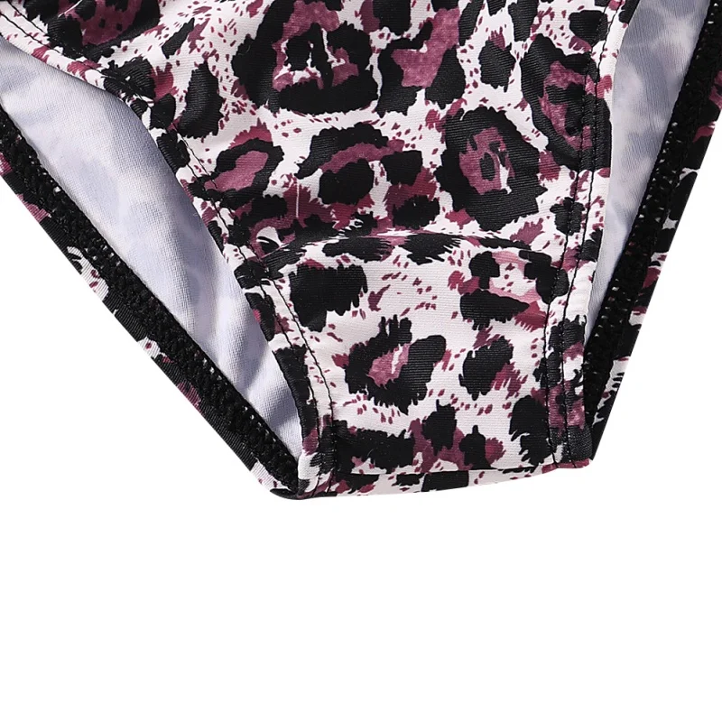 

Girls' Swimwear Suits Summer Leopard Print Bikini Set Baby Girl Swimwear Two-piece Suit