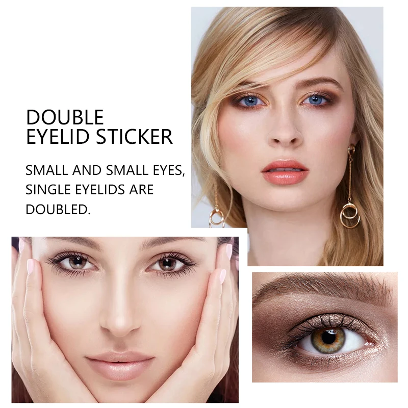 Наклейка на веко клейкая невидимая паста для век прозрачная самоклеящаяся