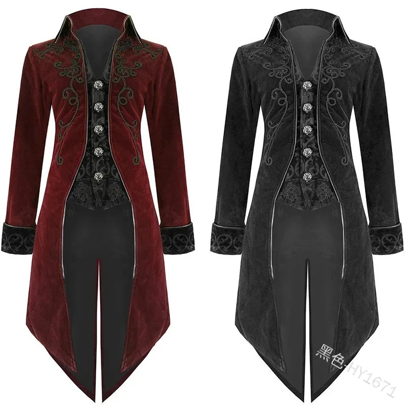 2020 Пиратская куртка средневековый традиционный мужской тренчкот для взрослых