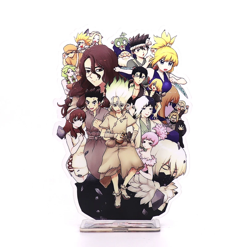 Милый аниме Ishigami Senkuu мультфильм Dr.STONE печатная фигурка на акриловой подставке