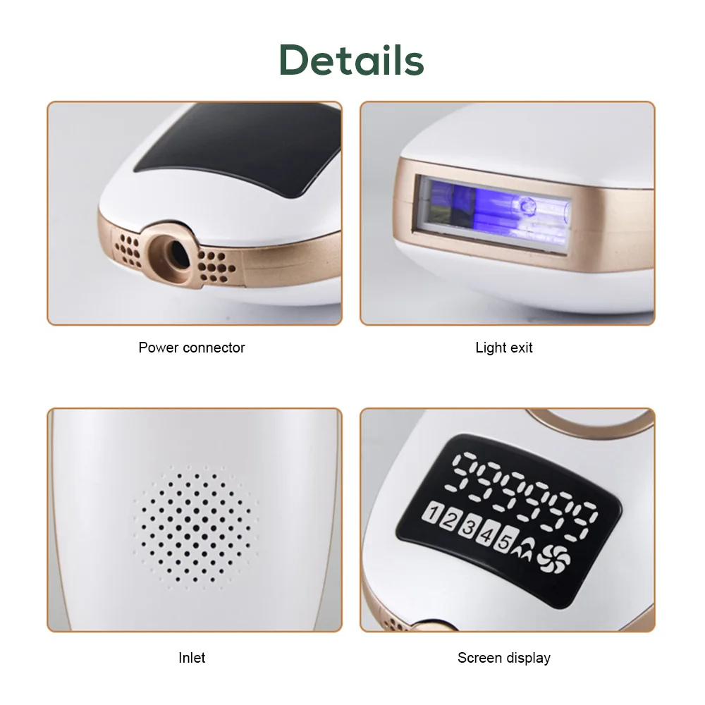 

2021 New 999999 Flashes Laser Epilator Permanent IPL Photoepilator Hair Removal Photo Women Painless Electric Epilator Machine
