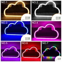 cloud neon light neon sign for room home party wedding decoration led neon lamp usb night light hanging light