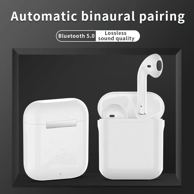 original i12 tws wireless bluetooth 5 0 stereo earphone earbuds headset with charging box for iphone android xiaomi smartphones free global shipping