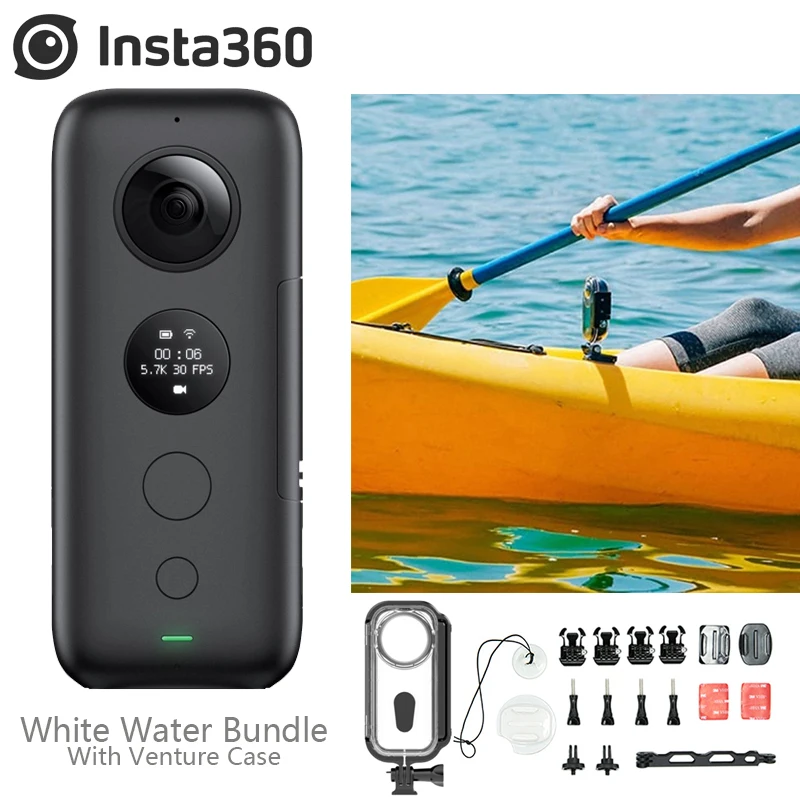 Insta360 ONE X 18MP 5,7 K фото экшн-камера с поддержкой Wi-Fi kiteboard, чехол для Гидроцикла