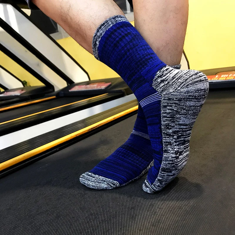 Мужские уличные альпинистские носки впитывающие влагу хлопковые уплотненные
