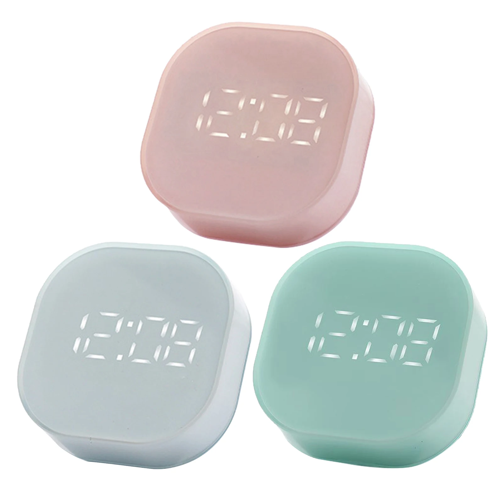 

Small Square Bedside Digital Loud Alarm Clock Magnetic / Travel Timer