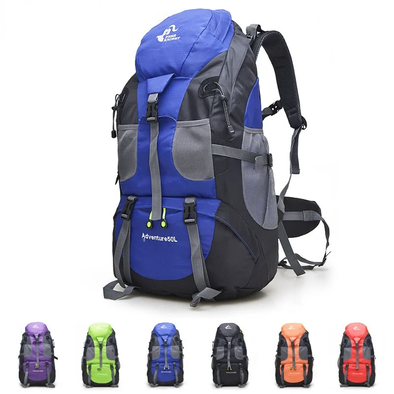 

50L Camping Backpack Hiking Waterproof Trekking Bag Man/Woman Outdoor Travel Rucksack Cycling Daypacks Mountaineering mochila 배낭