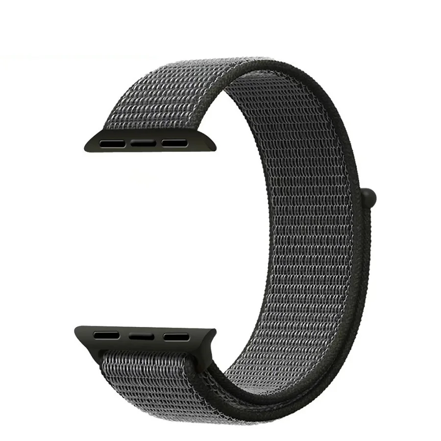 Тканый нейлоновый ремешок для iWatch Apple Watch sport loop bracelet тканевый ремешок 38 мм 42 мм Apple watch band 1 2 3 4 40 мм 44 мм ремешок для часов - Цвет ремешка: Dark Olive