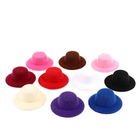 5pcsset doll mini hat dollhouse decoration 4cm miniature hat for dolls childrens toy pretend play accessories christmas gift