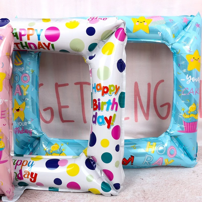 Украшения для дня рождения фотобудки фольгированные воздушные шары на день