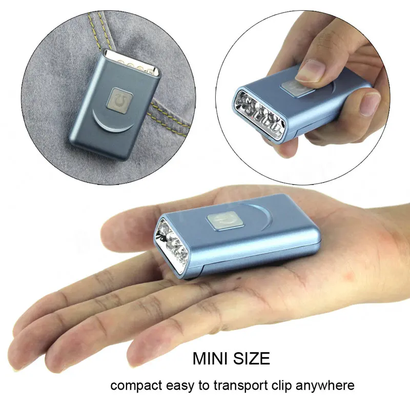 BORUiT движения Сенсор 3 светодиодный фар 2-режим USB Перезаряжаемые фары Кепки клиновая головка фонарь охотничий фонарь для кемпинга Рыбная ловля