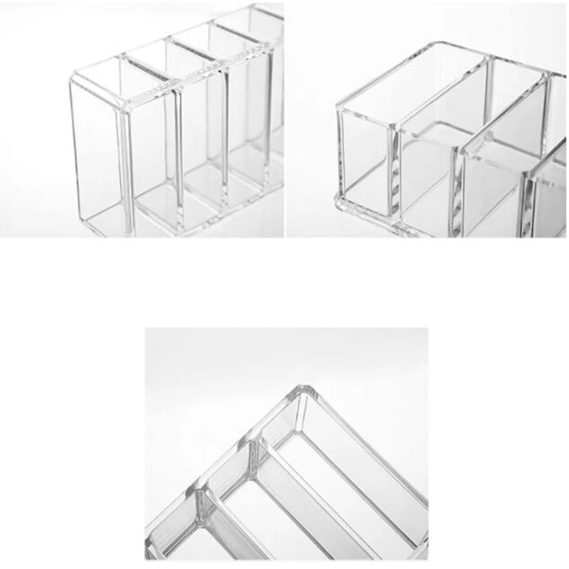 Прозрачная акриловая коробка для хранения косметический Органайзер губная