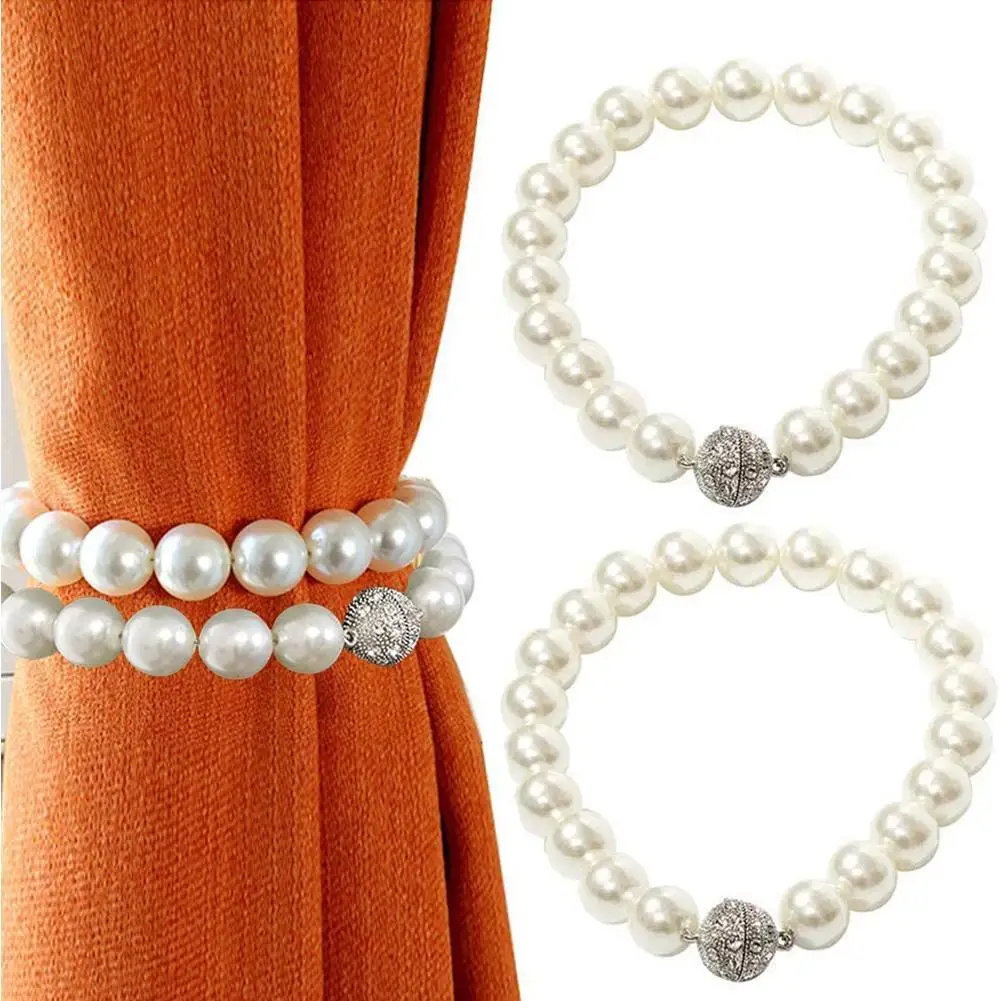 

New Pearl Curtain Simple Tie Rope Accessory Rods Accessoires Buckle Decoration Clips Holdbacks 1pcs Home Hook Backs Holder Q7H3
