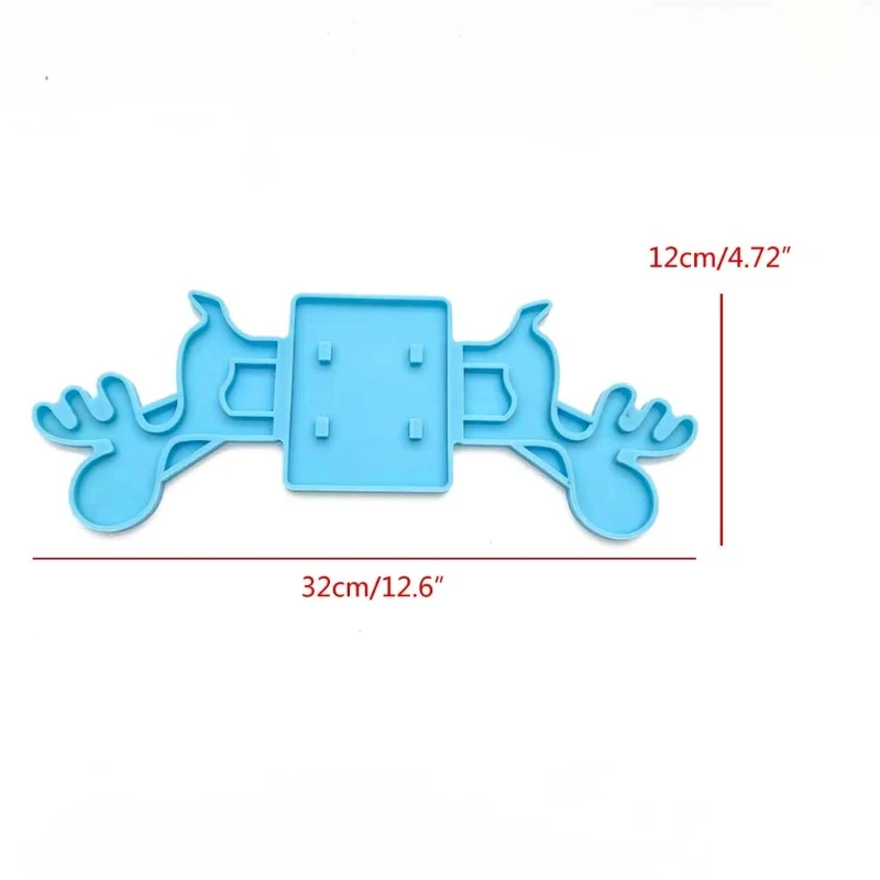 

Christmas Elk Mobile Phone Holder Resin Mold Cellphone Bracket Silicone Mould