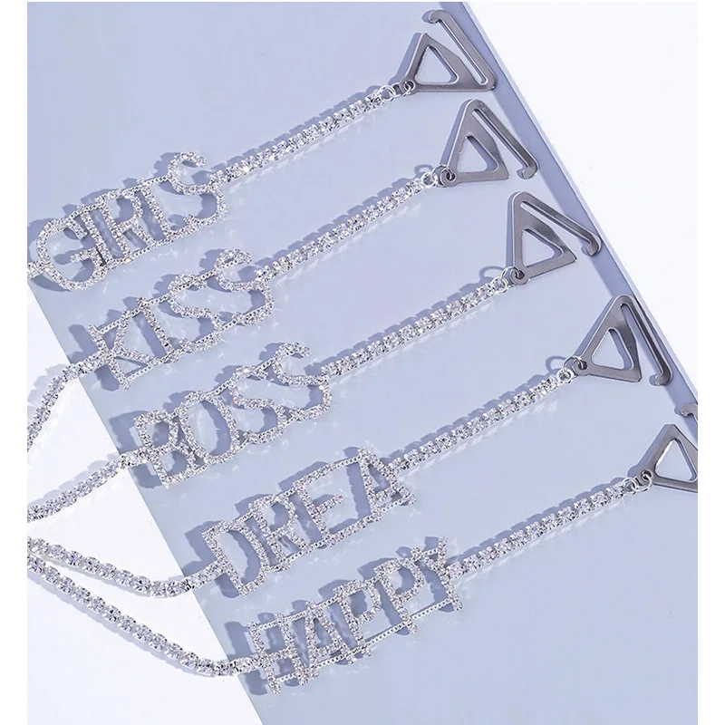 Женский модный регулируемый бюстгальтер с нескользящим ремешком кристаллами