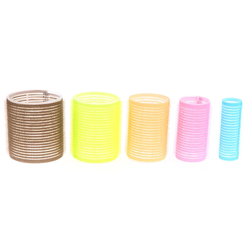 

Different Size Self Grip Hair Rollers Magic Curler Plastic Self-adhesive Hair Curling Hairdressing Tool Girl Beauty Styling Tool