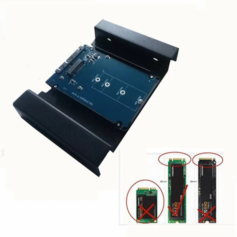 M.2(B-Key)NGFF-SATA SSD to SATA 5.25-Inch Optical Drive Bit Adapter Hard Holder Chassis Disk Bracket | Электроника