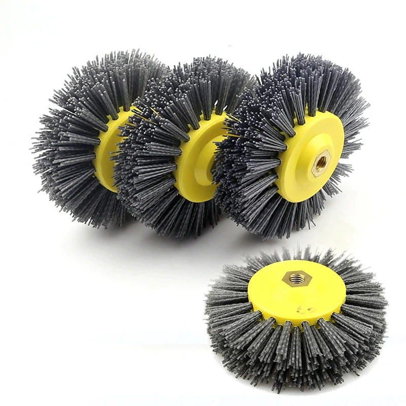 

1 piece Nylon Abrasive Wire Polishing Brush Wheel for Wood Furniture Stone Antiquing Grinding